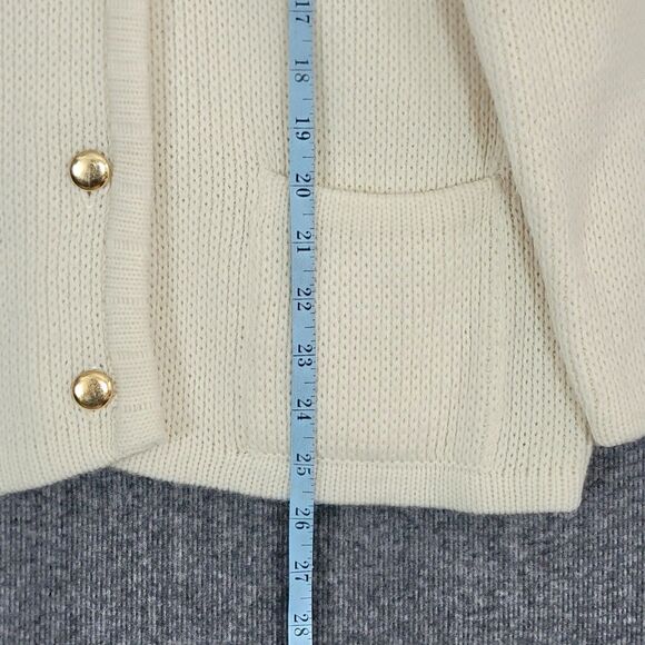 Vintage Millay Cardigan Sweater Womens Small Cream Button Front Made in Japan - Picture 4 of 12